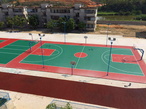環保硅PU籃球場 環保硅PU籃球場